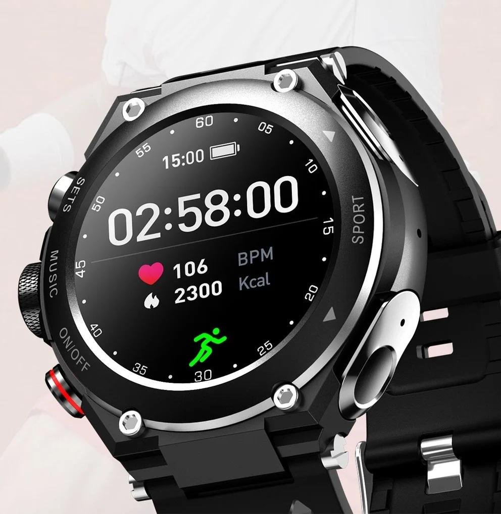 Smart Watch with Wireless Headphones